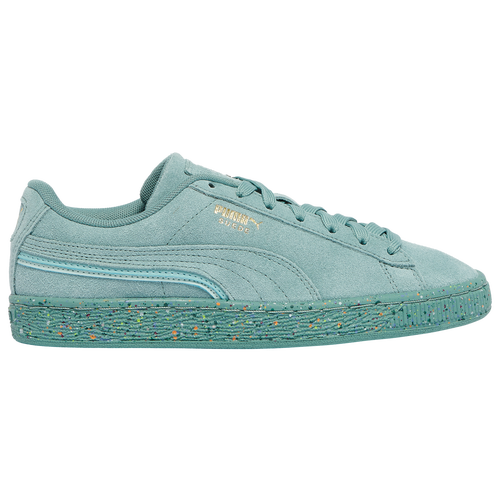 

Boys PUMA PUMA Suede Mono Speckle - Boys' Grade School Shoe Blue/Gold Size 05.5