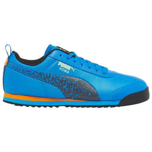 

PUMA Mens PUMA Roma Retro - Mens Shoes Blue/Black/Orange Size 10.5