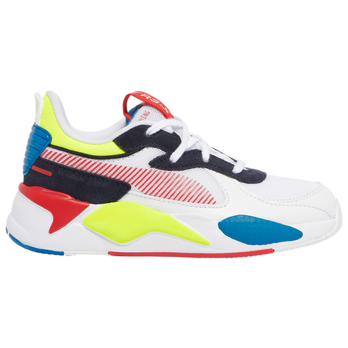 Shop Puma Boys  Rs-x Goods In White/yellow/blue