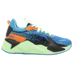 Boys' Grade School - PUMA RS-X - Blue/Volt/Black