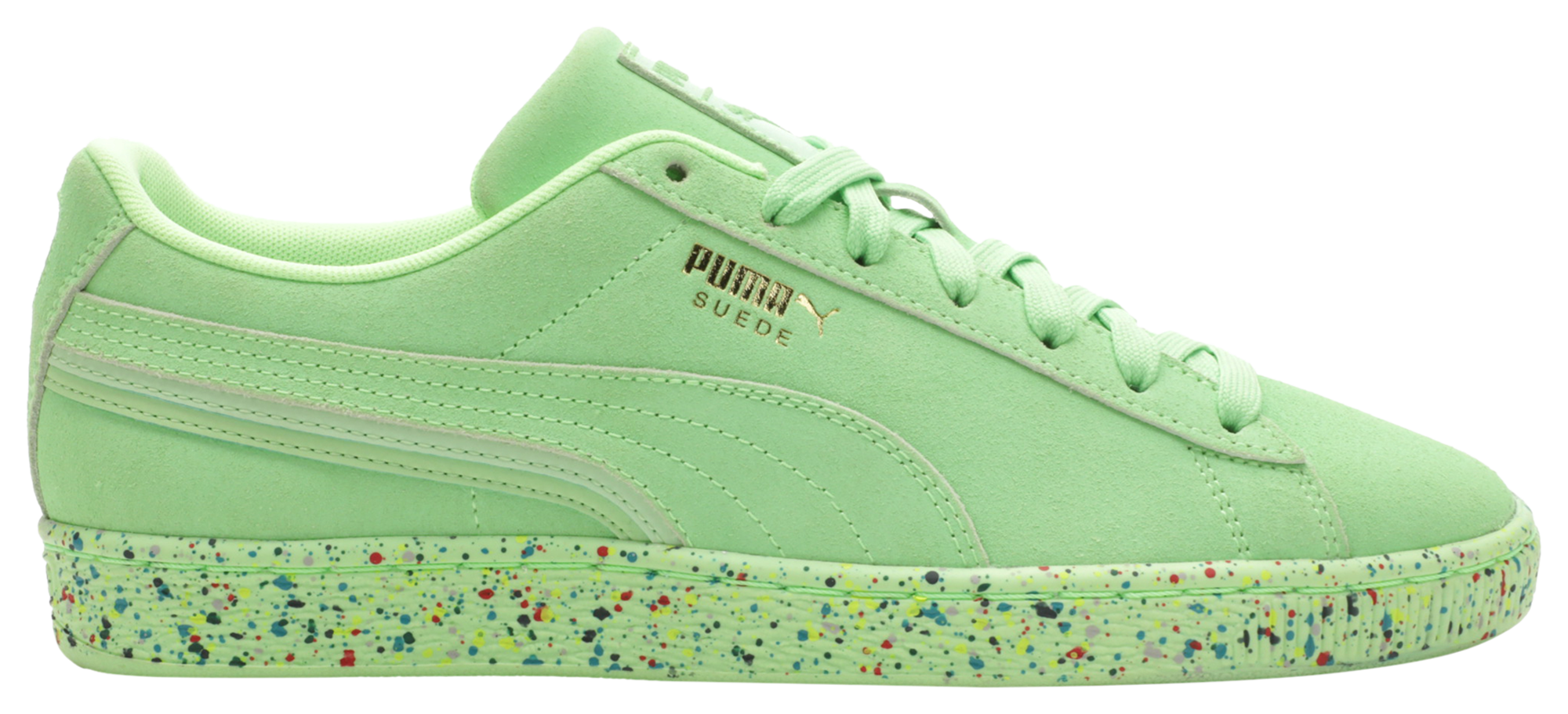 light green puma shoes