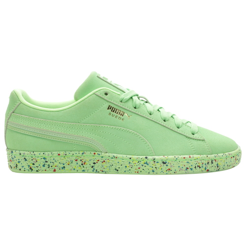 

PUMA Mens PUMA Suede Speckled Neon - Mens Basketball Shoes Green/Multi Size 9.5