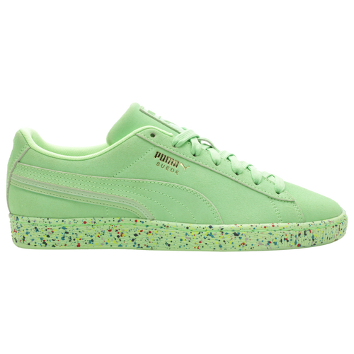 PUMA MENS PUMA SUEDE SPECKLED NEON