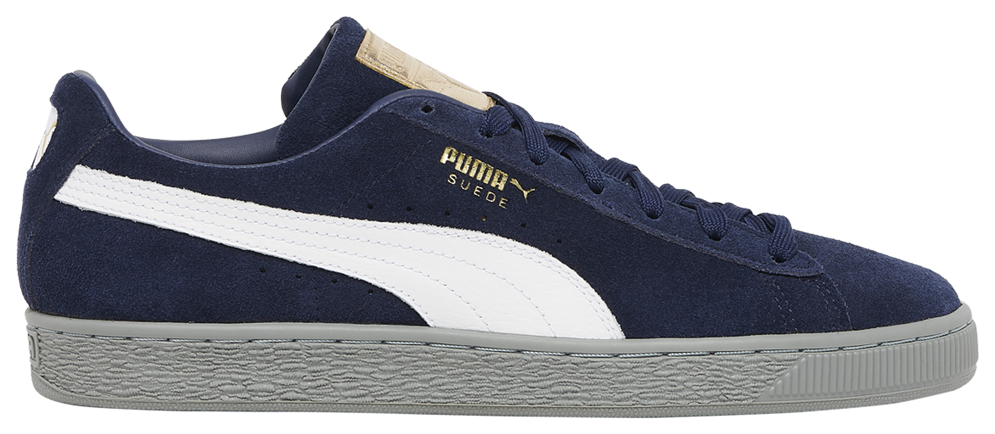 puma suede on feet