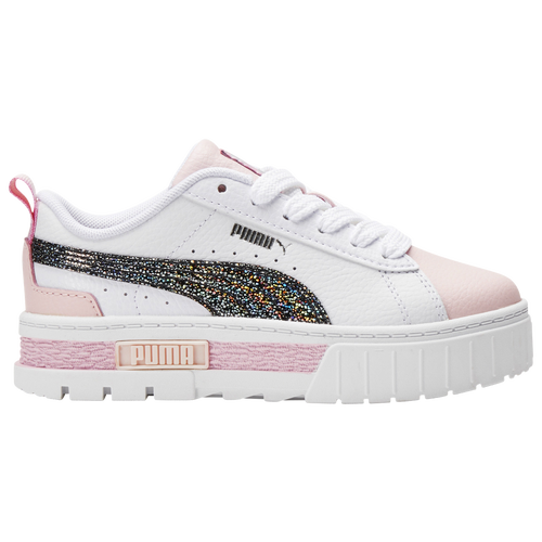 Puma Kids' Girls Mayze Aurora In White/black/pink | ModeSens