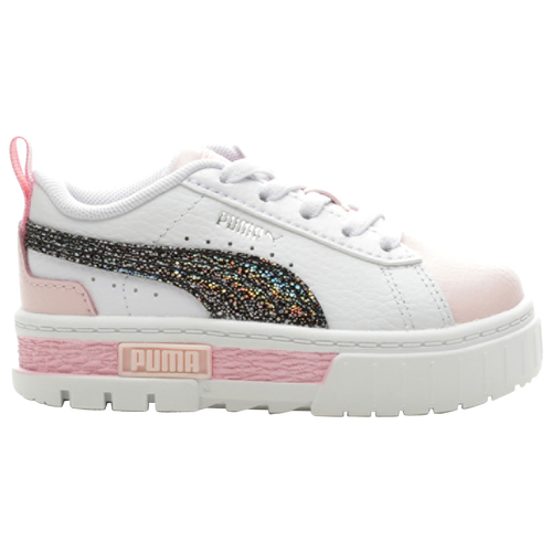

Girls PUMA PUMA Mayze Aurora - Girls' Toddler Running Shoe White/Pink Size 05.0