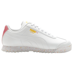 Boys' Grade School - PUMA Roma - White/Pink/Yellow