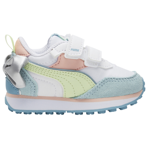 

Girls Preschool PUMA PUMA Rider Bow Alt Closure - Girls' Preschool Running Shoe White/Pistachio/Light Aqua Size 08.0