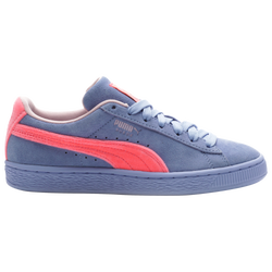 Girls' Grade School - PUMA Suede VDay - Purple/Red