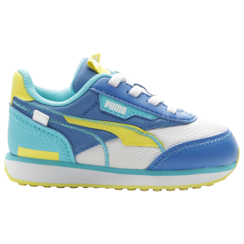 

Boys PUMA PUMA Future Rider - Boys' Toddler Shoe Blue/White/Yellow Size 04.0