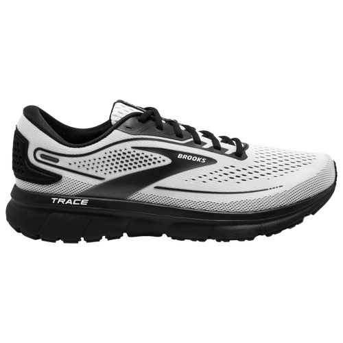 Brooks Men's Trace 2 Road Running Shoes In White/black