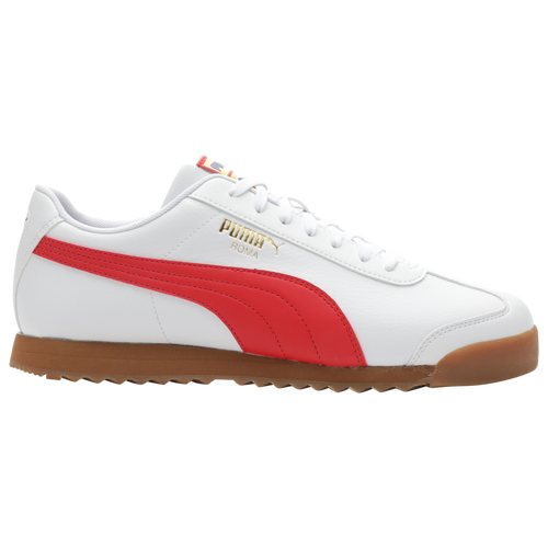 

PUMA Mens PUMA Roma Parade - Mens Walking Shoes White/Blue/Red Size 08.5