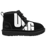 UGG Neumel à logo fendu - Garçons, Scolaire Noir/Noir