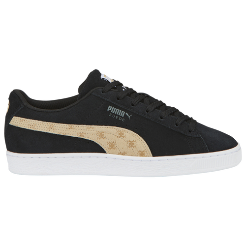 

PUMA Mens PUMA Suede T7 Mono - Mens Basketball Shoes Black/Tan Size 9.0