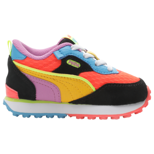 BOYS - PUMA Rider FV Lava - Black/Orange Yellow