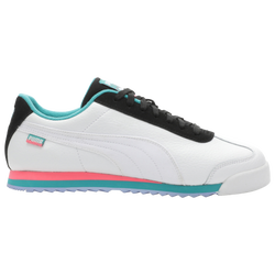 Men's - PUMA Roma Basic FD - Puma White/Phantom Black/Deep Aqua