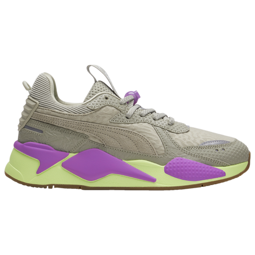 Puma Mens  Rs-x Ron Funches In Pebble Gray-pebble Gray-fizzy Apple