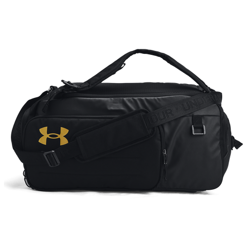 ADULT - Under Armour Contain Duo Med BP Duffel - Metallic Gold/Black