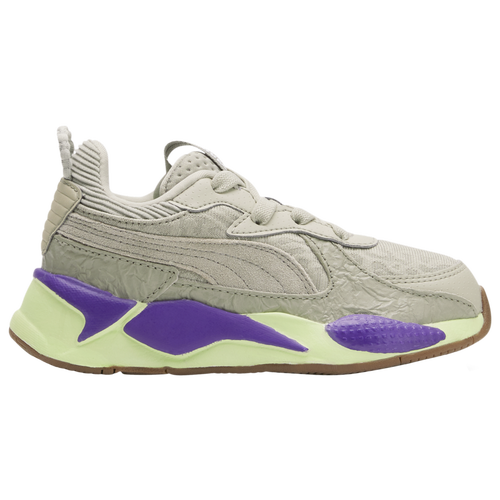 Puma Kids' Boys  Rs-x Ron Funches In Pebble Gray-pebble Gray-fizzy Apple