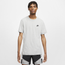 Nike Embroidered Futura T-Shirt - Men's Dark Grey Heather/Black