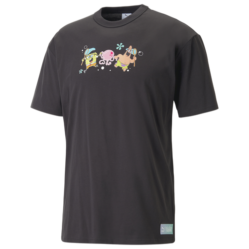 

PUMA Mens PUMA Spongebob T-Shirt - Mens Black/Mutli Size M