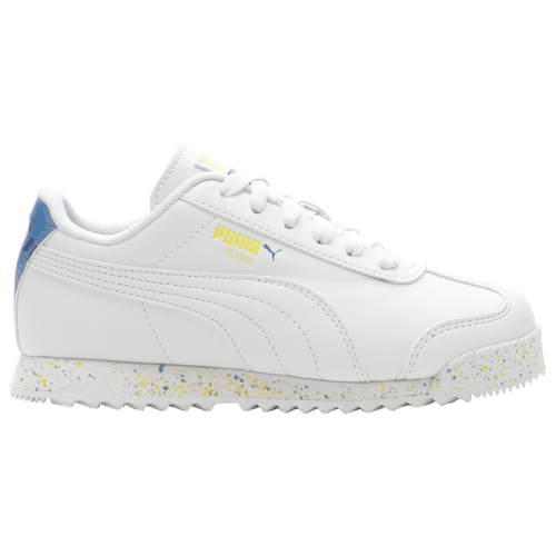 

PUMA Boys PUMA Roma - Boys' Preschool Shoes White/Blue/Yellow Size 01.5