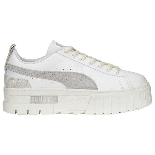Shop Puma Womens  Mayze Leather In White Thrifted