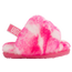 UGG Fluff Yeah Slide Marble - Girls' Infant Pink/White