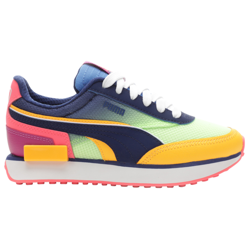 Puma Kids' Boys Future Rider Cotl In Volt/yellow/blue | ModeSens