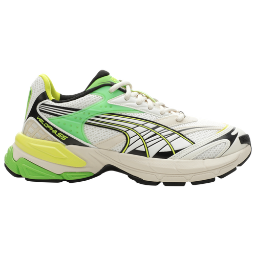 

PUMA Mens PUMA Velophasis Technisch - Mens Running Shoes Warm White/Yellow Burst/Parakeet Green Size 07.5