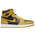 Jordan Retro 1 High OG  - Men's Yellow/Black/White