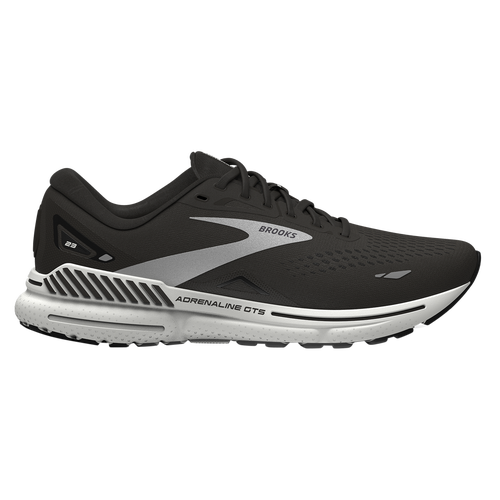 

Brooks Mens Brooks Adrenaline GTS 23 - Mens Running Shoes Black/White/Silver Size 9.0