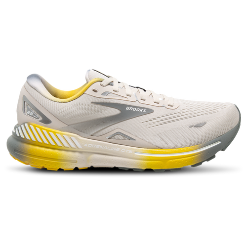 

Brooks Mens Brooks Adrenaline GTS 23 - Mens Shoes White Sand/Grey/Cyber Yellow Size 11.0