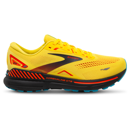 

Brooks Mens Brooks Adrenaline GTS 23 - Mens Running Shoes Yellow/Foraged Iron/Orange Size 11.0