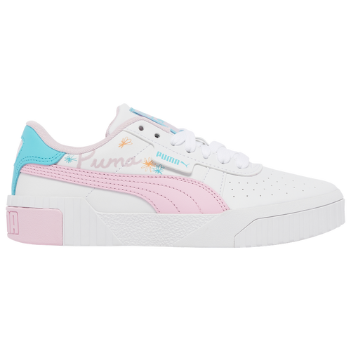 

PUMA Girls PUMA Cali Sketch - Girls' Grade School Basketball Shoes White/Pink Size 6.5