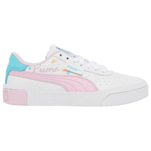 

PUMA Girls PUMA Cali Sketch - Girls' Grade School Basketball Shoes White/Pink Size 6.0