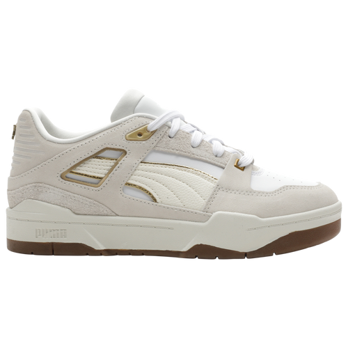 

PUMA Womens PUMA Slipstream - Womens Basketball Shoes White/Beige/Gold Size 07.0