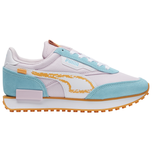 

PUMA Girls PUMA Future Rider Spring - Girls' Grade School Running Shoes Pink/Blue/White Size 4.0