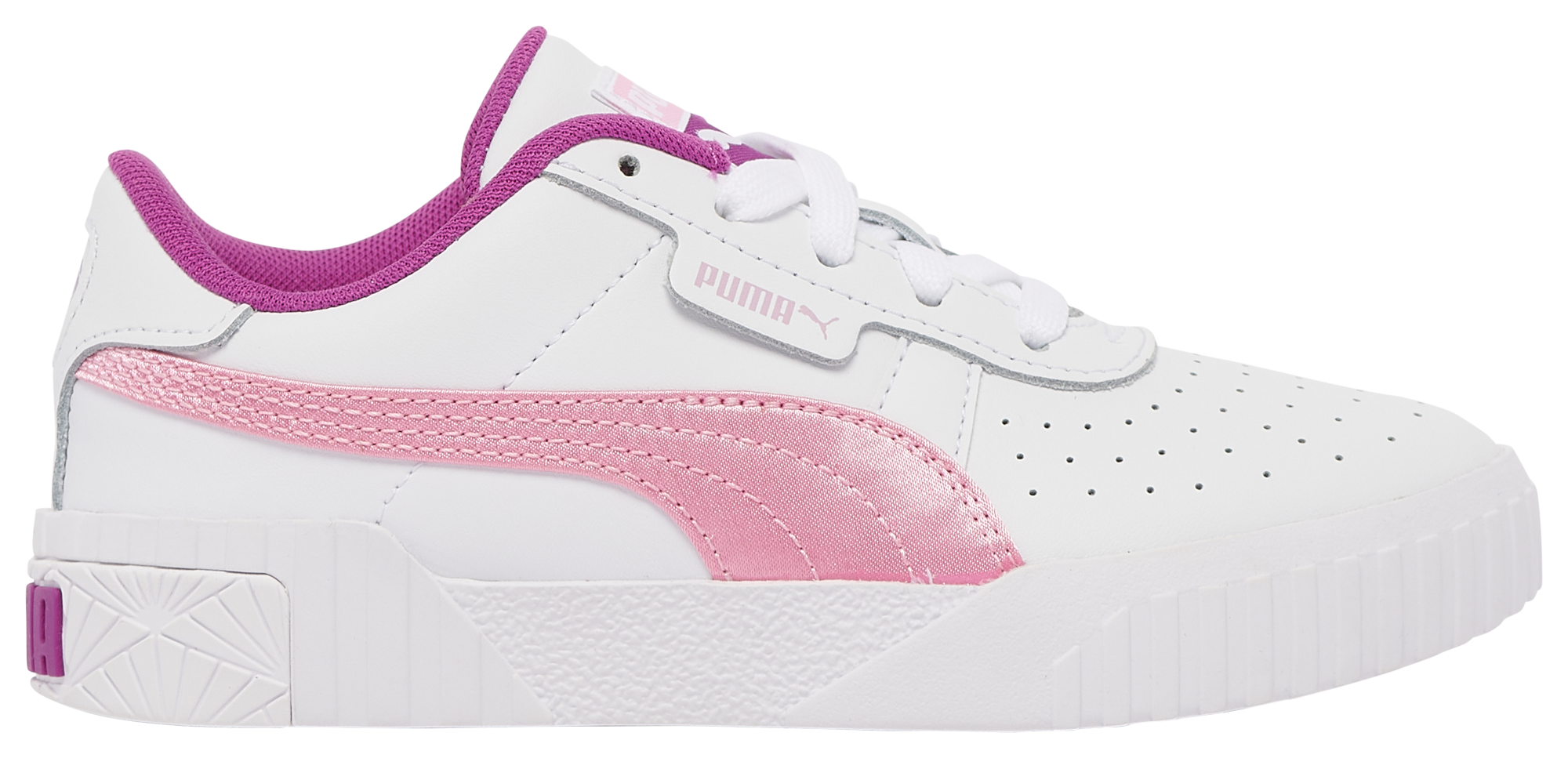 Puma cali white and pink trainers on sale