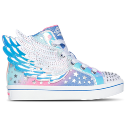 Girls' Preschool - Skechers Twi-Lites 2.0 Iridescent Studded Wing High - Purple/Pink