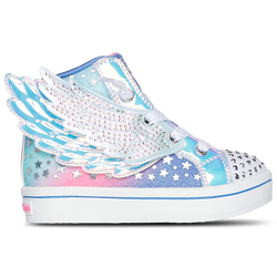 Girls' Toddler - Skechers Twi-Lites 2.0 Iridescent Studded Wing High - Blue/Multi