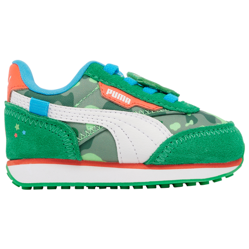 

Boys PUMA PUMA Future Rider x Cocomelon - Boys' Toddler Running Shoe Green/White/Green Size 10.0