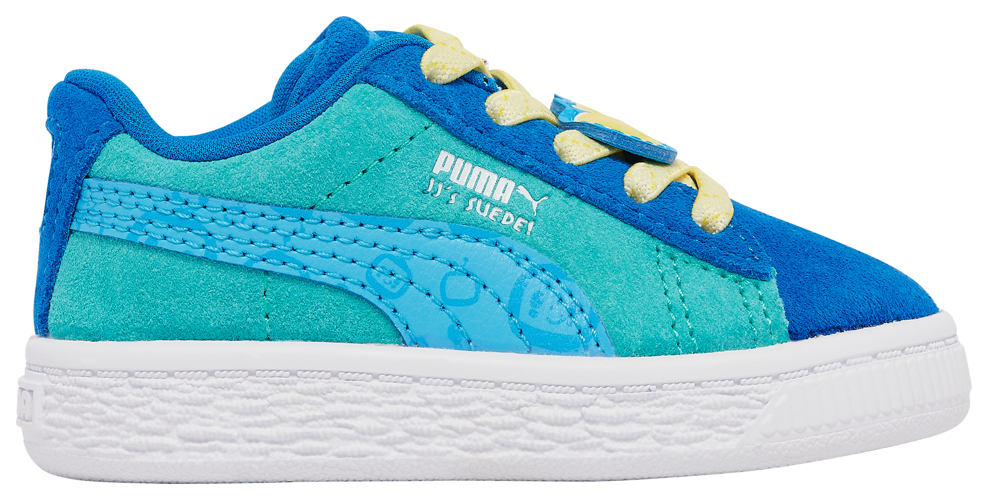 Kids Boys Junior Blue Multi PUMA Suede Terrace Trainers