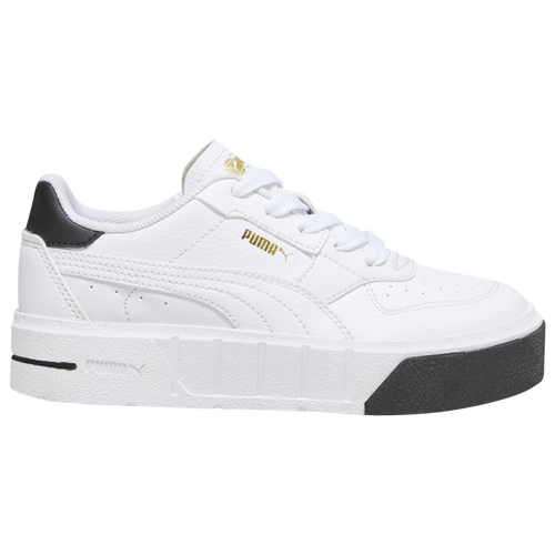 Puma Kids' Girls  Cali Court Leather In  White/ Black