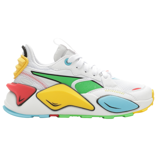 

Boys PUMA PUMA RS-XL Comic Brights - Boys' Grade School Running Shoe Puma White/Puma Green/Pele Yellow Size 04.0