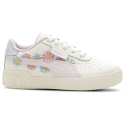 Girls' Preschool - PUMA Cali Embroidered - Eggnog/Galaxy Pink/Arctic Ice