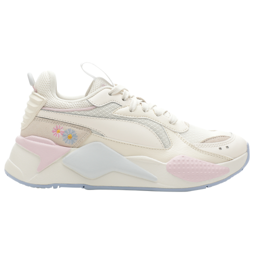 Shop Puma Girls  Rs-x Embroidered In Eggnog/winsome Orchid/brunnera Blue