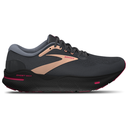 Shop Brooks Womens  Ghost Max In Black/orange