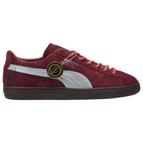 MENS - PUMA Suede Shanks - Black/Silver Burgundy