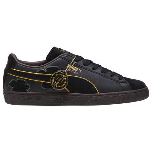 Puma suede black shoes deals